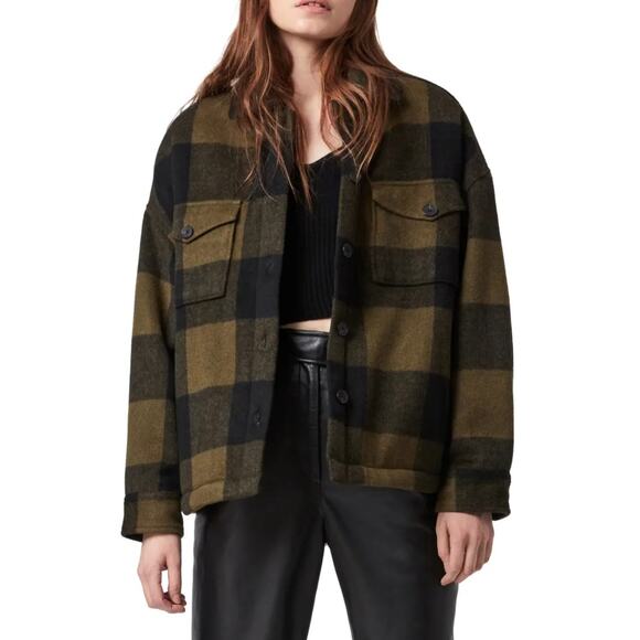 ALLSAINTS Women's Luella Check Jacket  Size US/4 - Picture 1 of 10